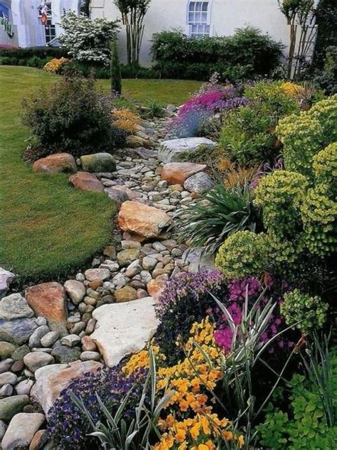 Creative Front Yard River Rock Landscaping Ideas To Enhance Your