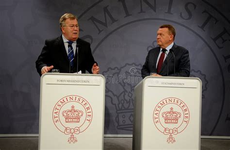 Danish Pm R And Minister For Defence Lljoint Press Conferenc Editorial