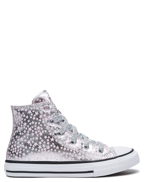 Converse Girls Chuck Taylor All Star Shoe Youth Silver Surfstitch