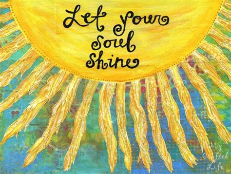 Let Your Soul Shine Print Sunshine Wall Art Nursery Art Kids Room