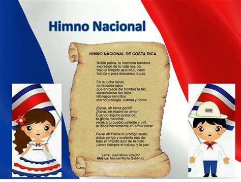 Himno Nacional De Costa Rica Himno Nacional Himnos Simbolos Patrios