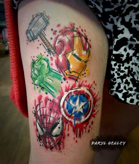 Avengers Tattoo Design Avengers Tattoo Marvel Tattoos Avengers Drawings