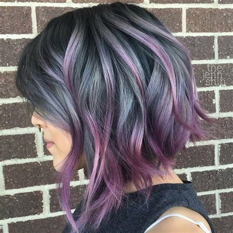 22 Purple And Silver Hairstyles Hairstyle Catalog