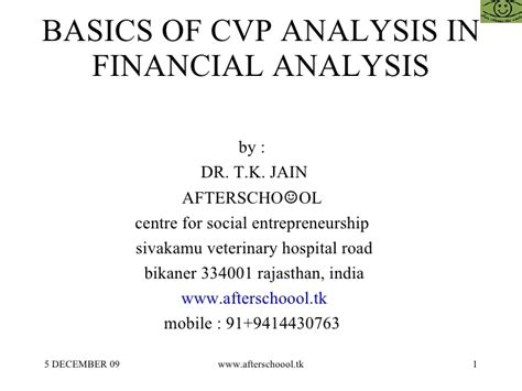 The reliability of cvp lies in the assumptions it makes, including that the sales. Basics Of Cvp Analysis In Financial Analysis