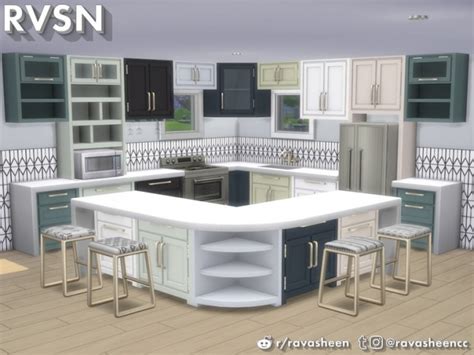 Simmer Down Kitchen Counter Set By Ravasheen At Tsr Sims 4 Updates