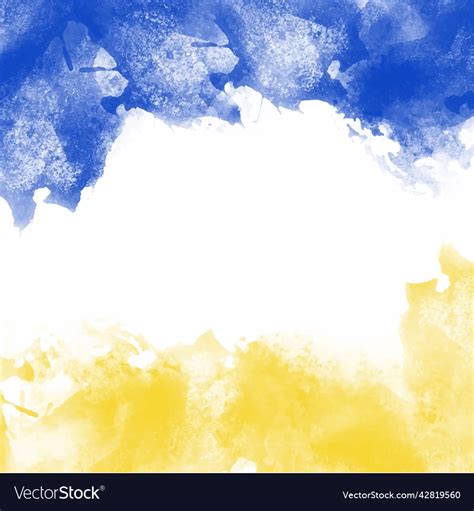 Blue And Yellow Watercolor Background For Your Vector Image