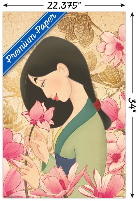 Disney Mulan Flower Poster Ebay