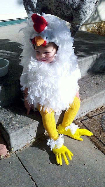 How To Make A Chicken Costume With Images Chicken Costumes Funny Halloween Decorations
