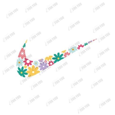 Nike Swoosh Flower Design Ai Wmf Png Svg For Prints In 2021 Flower