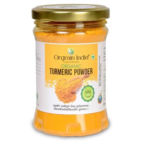 Orgrain India Organic Turmeric Powder Gms Orgrain India