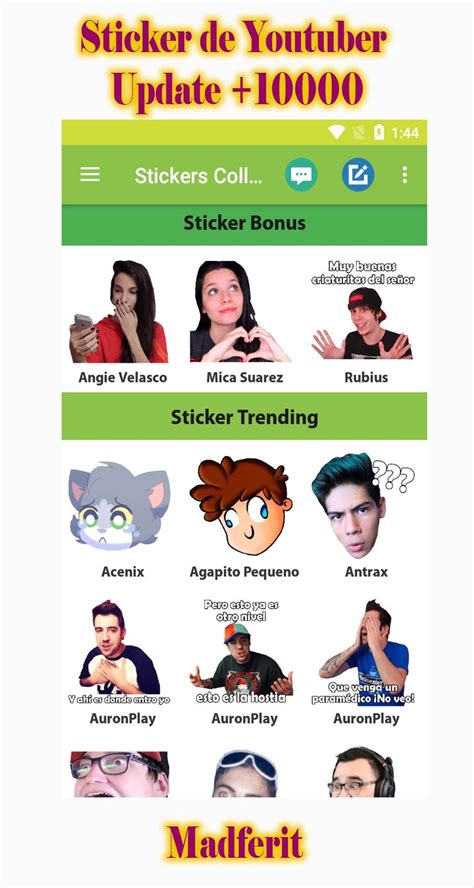 Stickers Collection Of De Youtubers Wastickersapp Apk For Android Download