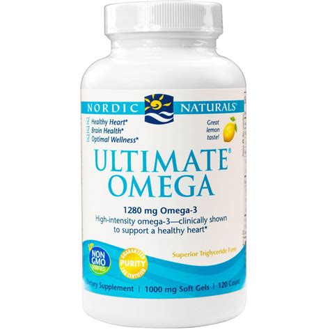 nordic naturals ultimate omega lemon flavor 1280mg omega 3 high potenc healthland co