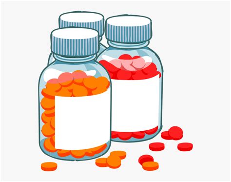 Pharmaceutical Drug Medicine Tablet Clip Art Pill Bottle Clipart Png