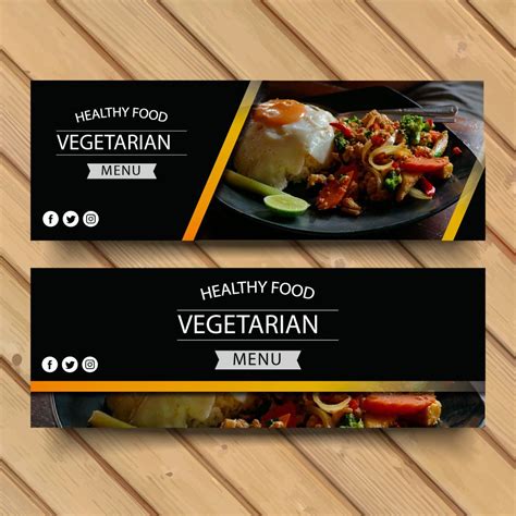 Food Banner Design Template Serat