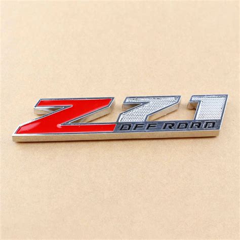 Z Off Road Car Metal Red Badge Sticker Emblem For Gmc Chevy