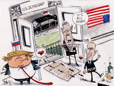 Political Cartoons Election Security Bill Scuttled By “moscow Mitch