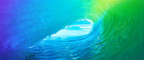 Wallpaper Waves Colorful Nature Ultra Wide Ultrawide 3440x1440