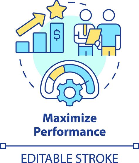 Maximize Performance Concept Icon Improve Process Treasury Management