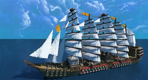 Minecraft Giant Ship By Skysworld On Deviantart