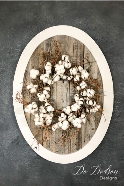A Wreath Of Natural Cotton Branches Homebnc