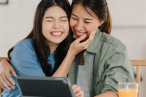 Free Photo Asian Lesbian Lgbtq Women Couple Have Breakfast At Home