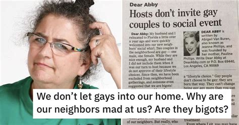 people love this agony aunt s reply to a homophobic couple who asked for her advice the poke