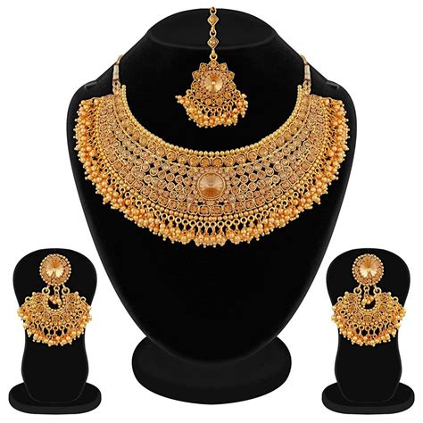 Sukkhi Bollywood Collection Traditional Gold Plated Kundan Choker Neck Sukkhiglobal Gold