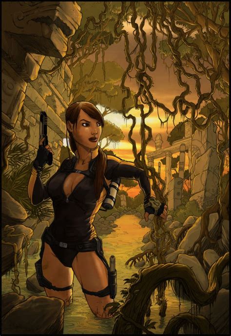 Lara Croft Fan Art By Illyne On Deviantart Tomb Raider Art Lara Croft Tomb Raider
