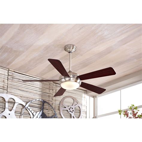 Jinweite ceiling fan with light, 22 inches led remote control fully dimmable lighting modes invisible acrylic blades metal shell semi flush mount low the ceiling fan may be the one home appliance that is still notorious for being an eyesore. Shop Hunter Palermo 52-in Brushed Nickel Downrod or Flush ...