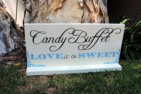 Custom Wedding Accessories Candy Buffet Sign Custom Wedding Sign For