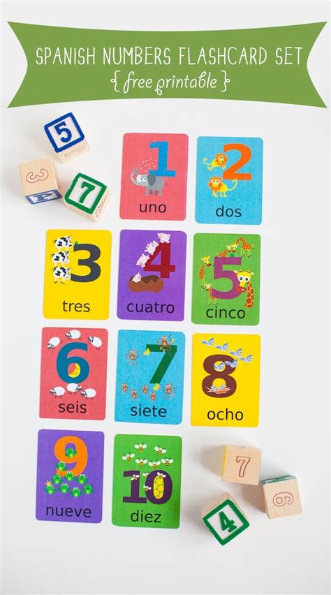 Free To Download Spanish Numbers Flashcards Printable Free Free