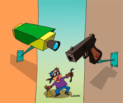 (based on your location) beam: Surveillance with bullets By kranev | Business Cartoon ...