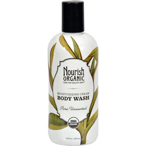 Nourish Organic Body Wash Pure Unscented 10 Oz Organic Body Wash