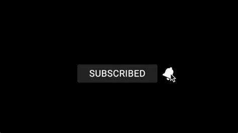 Non Copyrighted Black Screen Subscribe Button With Sound Like