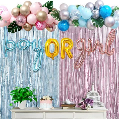 Baby Shower Decorations Props Material Set 99pcs Boy Or Girl Foil
