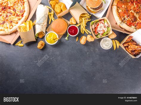 Delivery Food Fast Image And Photo Free Trial Bigstock
