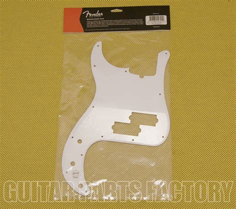 099 2160 000 Genuine Fender White Pearloid Standard Precision P Bass Pickguard 0992160000