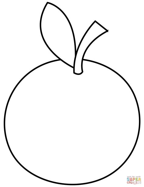 Orange Coloring Image Coloring Pages