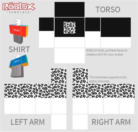 Leopeard Roblox Shirt Black Version Roblox Shirt Roblox Create Shirts