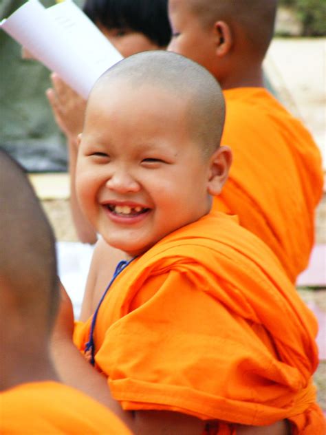 Filethai Buddhist Monk Smile Wikimedia Commons