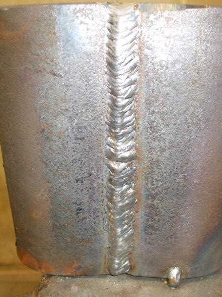 The rate at which an electrode melts into the molten weld puddle to form a weld. Rate my Weld PLEASE!!
