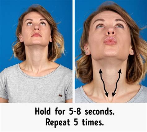 the 7 most effective exercises to get rid of a double chin chin exercises face yoga facial yoga