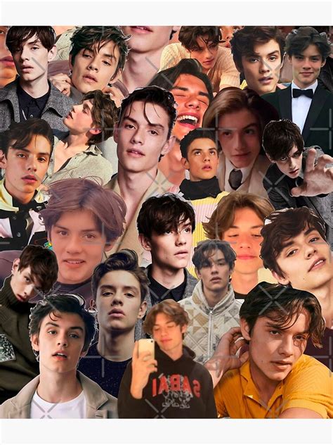 Louis Partridge Photo Collage Poster By Jess 16 Redbubble