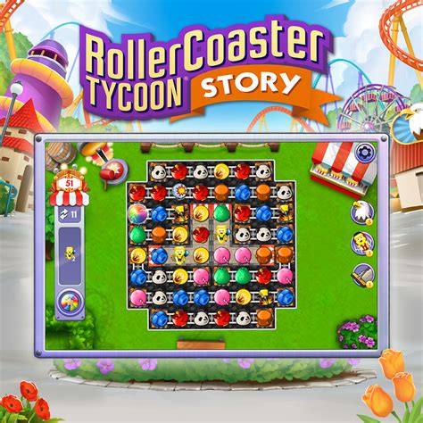 Atari Releases Rollercoaster Tycoon Story — First Match 3