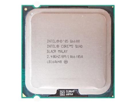 Intel Core 2 Quad Q6600 24 Ghz 1066fsb 8mb Quad Core Slacr Lga 775 Cpu