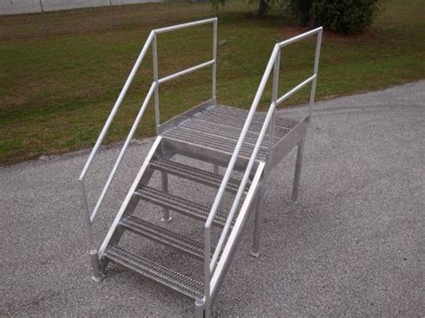 Prefabricated Exterior Metal Stairs Custom Metal Fabrication Metal