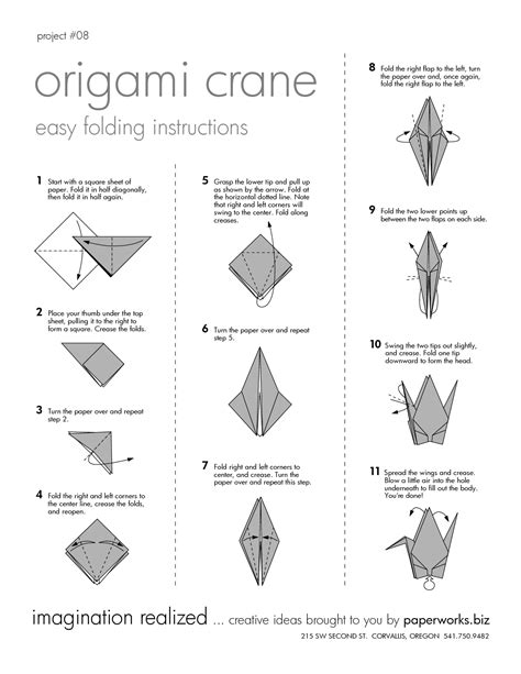 Step By Step Dollar Bill Origami Crane