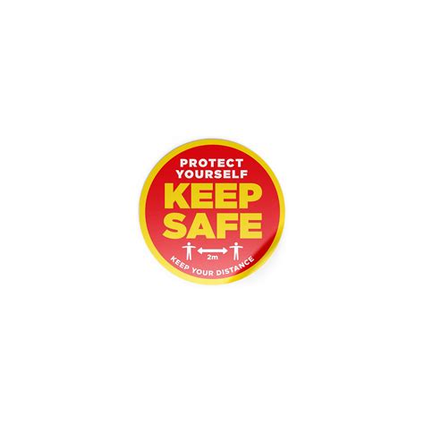 Social Distancing Floor Sticker Protect Yourself Keep Safe