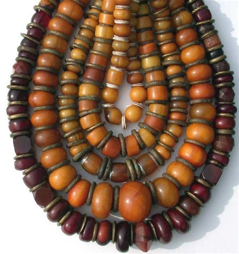 African Trade Beads I Really Like The Large Dark Spacers Between The