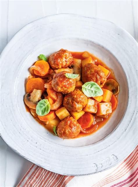 No Prep Slow Cooker Meatball And Vegetable Soup Rezfoods Resep